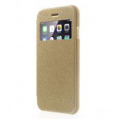 Mercury Wow Bumper Plånboksfodral till Apple iPhone 6 / 6S - Guld