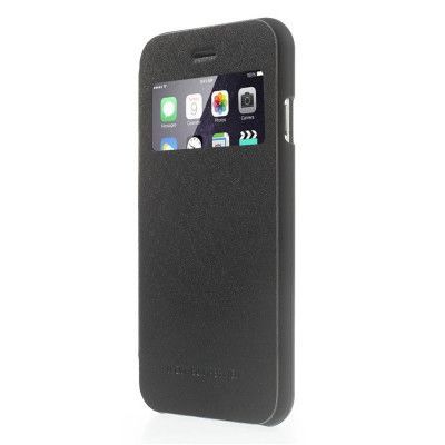 Mercury Wow Bumper Plånboksfodral till Apple iPhone 6 / 6S - Svart