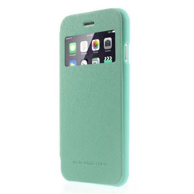Mercury Wow Bumper Plånboksfodral till Apple iPhone 6 / 6S - Turkos