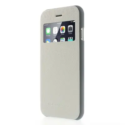 Mercury Wow Bumper Plånboksfodral till Apple iPhone 6 / 6S - Vit