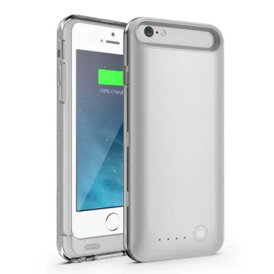MFI Certifierad iFans Power Case till iPhone 6 / 6S (Silver)