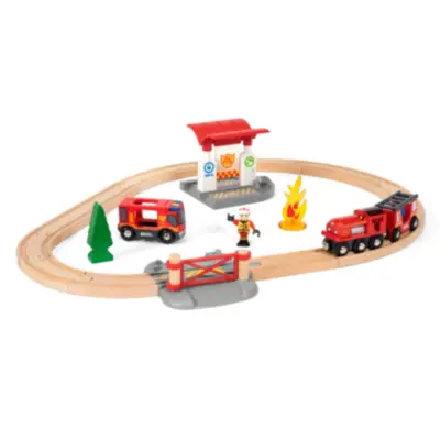 BRIO Tågset med brandmanstema 33815