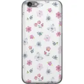 Mobilskal till Apple iPhone 6 med Blommor och fjärillar