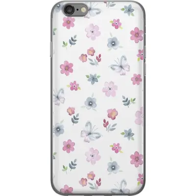 Mobilskal till Apple iPhone 6s med Blommor och fjärillar