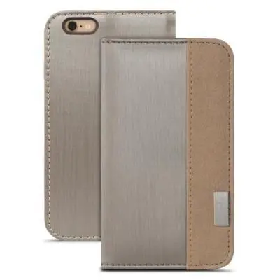 Moshi Overture Plånboksfodral till iPhone 6 / 6S - Brushed Titanium