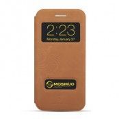MOSHUO Jane Eyre Series View Window Fodral till iPhone 6 / 6S - Brun