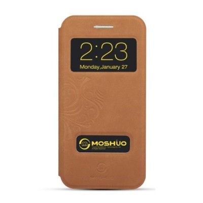 MOSHUO Jane Eyre Series View Window Fodral till iPhone 6 / 6S - Brun