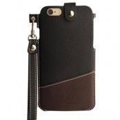MOSHUO Jazz Series Äkta Läder Pouch till iPhone 6 / 6S - Brun