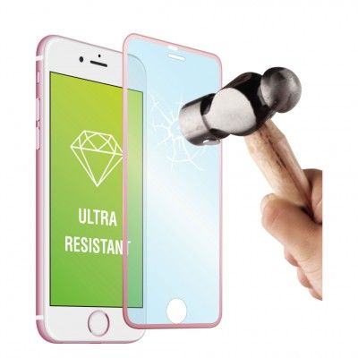 Muvit Härdat glas Contour till iPhone 6/6s - Rose Gold