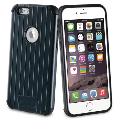 Muvit PRO Stripes Shockproof iPhone 6/6S - Svart