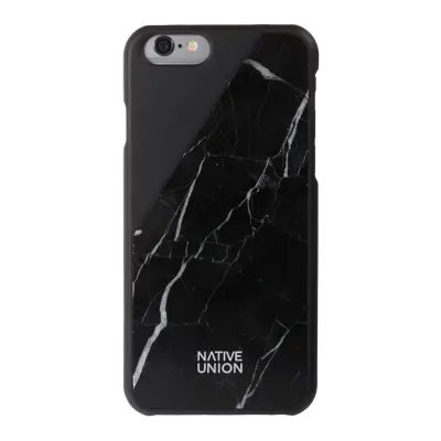 Native Union Clic Marble skal till iPhone 6/6s med äkta marmor, svart