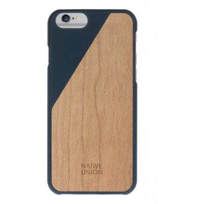 Native Union CLIC Wood (iPhone 6/6S) - Mörkblå/brun