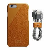 Native Union Leather Edition Set för iPhone 6/6s - Guldbrun