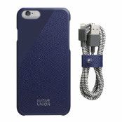 Native Union Leather Edition Set för iPhone 6/6s - Marinblå