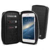 Pierre Cardin plånboksfodral av läder till iPhone 6 / 6S Plus- Svart