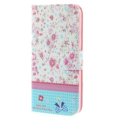 Plånboksfodral till Apple iPhone 6 / 6S - Blå Blommor