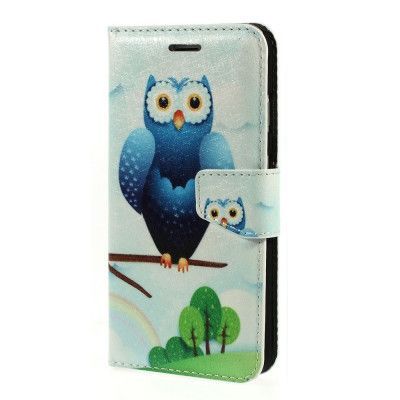 Plånboksfodral till Apple iPhone 6 / 6S - Blå Uggla