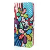Plånboksfodral till Apple iPhone 6 / 6S (Cartoon Flowers)