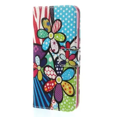 Plånboksfodral till Apple iPhone 6 / 6S (Cartoon Flowers)