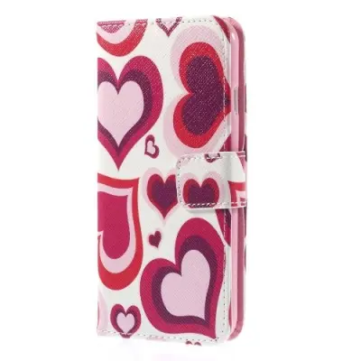 Plånboksfodral till Apple iPhone 6 / 6S (Colorful Hearts)