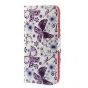 Plånboksfodral till Apple iPhone 6 / 6S  (Flying Butterflies)