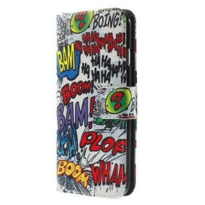 Plånboksfodral till Apple iPhone 6 / 6S (Graffiti Haha)