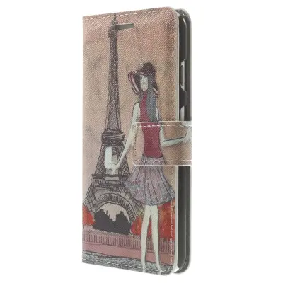 Plånboksfodral till Apple iPhone 6 / 6S - Modern Lady & Eiffel Tower