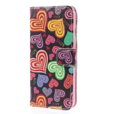 Plånboksfodral till Apple iPhone 6 / 6S (Multiple Hearts)