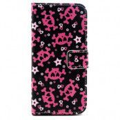 Plånboksfodral till Apple iPhone 6 / 6S - Pink CrossBones