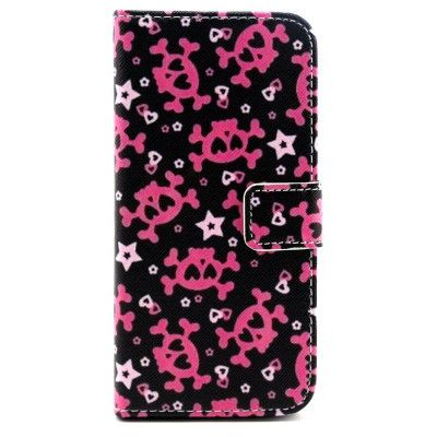 Plånboksfodral till Apple iPhone 6 / 6S - Pink CrossBones