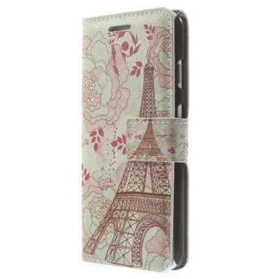 Plånboksfodral till Apple iPhone 6 / 6S - Pretty Blossoms & Eiffel Tower