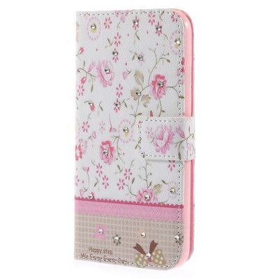 Plånboksfodral till Apple iPhone 6 / 6S - Rosa Blommor