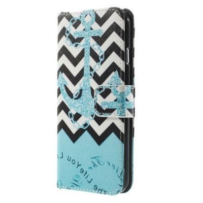 Plånboksfodral till Apple iPhone 6 / 6S (Stripes & Anchor)