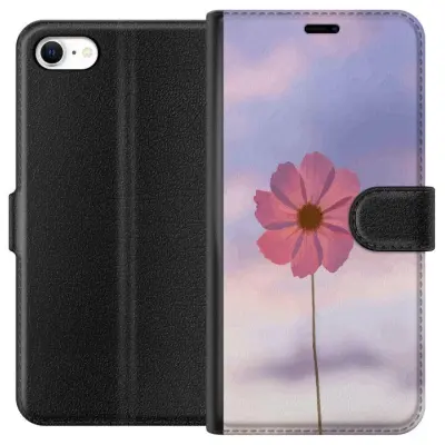 Plånboksfodral till Apple iPhone 6 med Rosa blomma