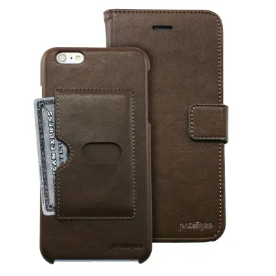 Prodigee Wallegee Wallet till Apple iPhone 6 (S) - Brun
