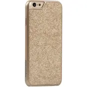 Promate Glare-i6 - skal med glittrig baksida för iPhone 6 / 6S guld