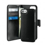Puro Duetto Plånboksfodral med magnetiskt skal iPhone 6/6S - Svart