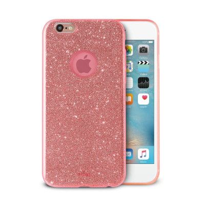 Puro Glitter Mobilskal till iPhone 6/6S - Shine Coral