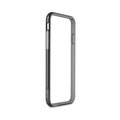 Puro iPhone 6 / 6S Soft touch Bumper Cover w/Screenp. - Svart