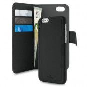Puro Plånboksfodral med magnetiskt skal till iPhone 6/6S - Svart