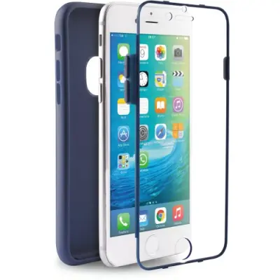 Puro Total Protection TPU Cover till iPhone 6/6S - Mörkblå