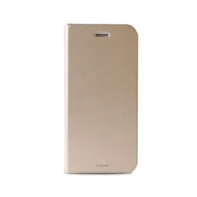 Puro Wallet iPhone 6 / 6S w/horiz.flip + Card slot - Guld