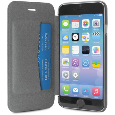 Puro WalletFlip (iPhone 6/6S Plus) - Silver