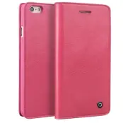 Qialino Äkta läder Plånboksfodral till Apple iPhone 6 / 6S - Rosa