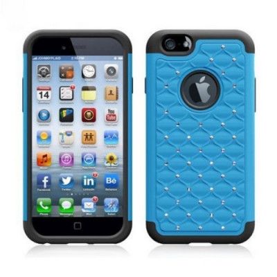 Rhinestone Combo Skal till Apple iPhone 6 / 6S (Blå)
