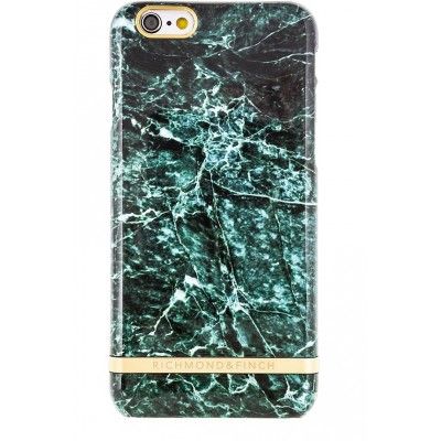Richmond & Finch Glossy Marble (iPhone 6) - Svart/grön
