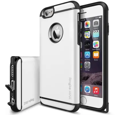 Ringke MAX Double Layer Armor Tough Skal Apple iPhone 6 / 6S (Vit)