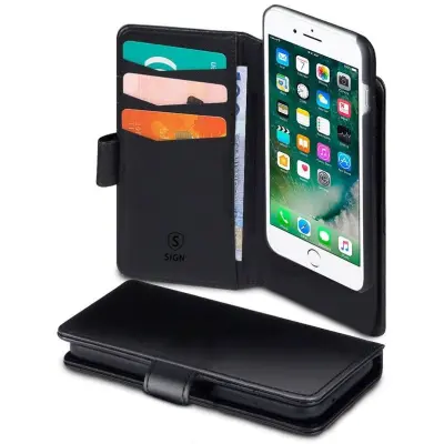 SiGN 2-in-1 Wallet (iPhone 6/6S/7/8) - Brun