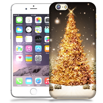 Skal till Apple iPhone 6 / 6S - Glimmrande Julgran
