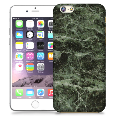 Skal till Apple iPhone 6 / 6S - Marble - Grön/Svart